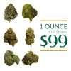 Hemp Strains Blue Dream, Sour Diesel, Gorilla Glue, OG THCa Flower at only $99 per ounce.