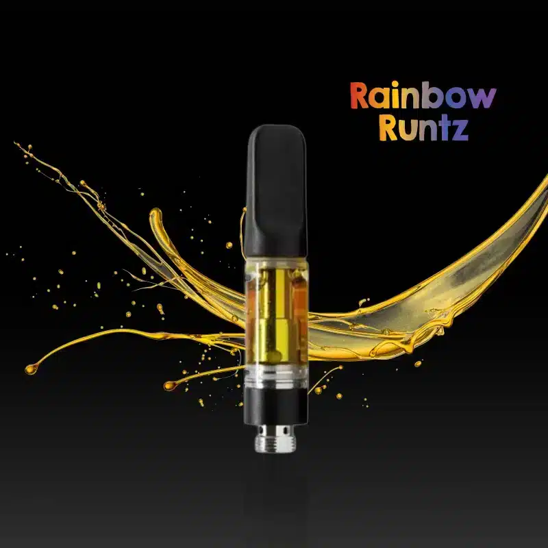 A vape cart of THCa strain rainbow runtz potent and pure cheap thca carts