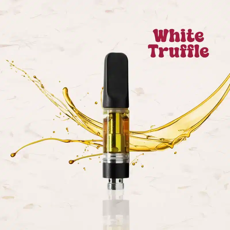 A vape cart of THCa strain white truffle potent and pure cheap thca carts