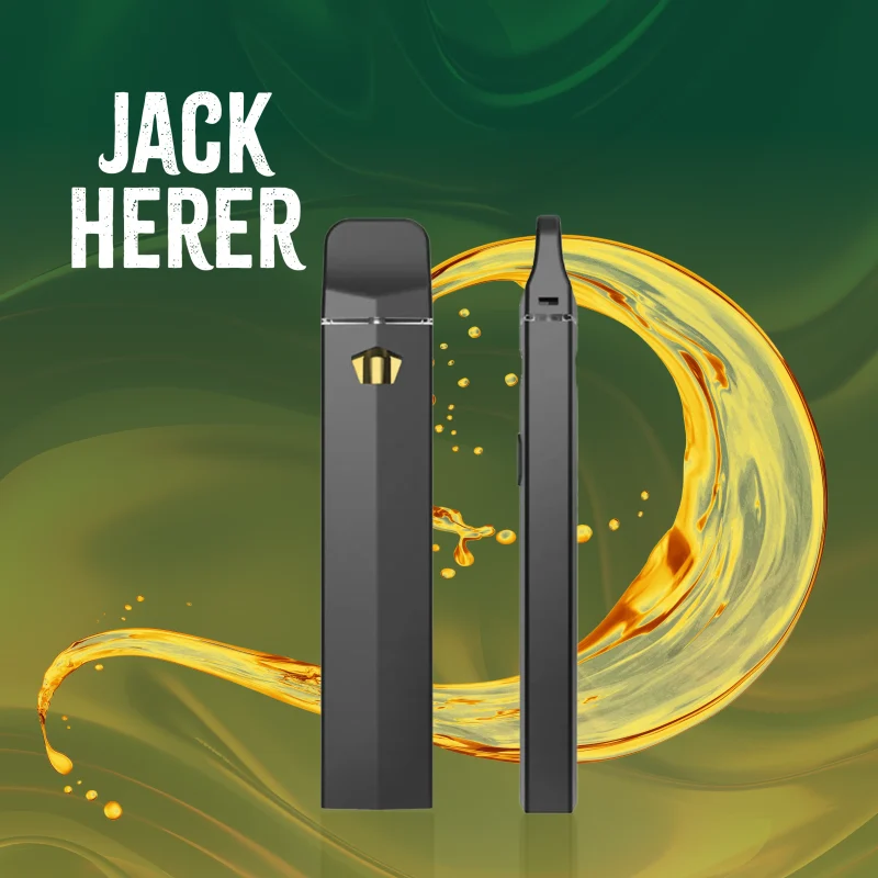black vaping device with thca distillate